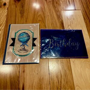 🔵 BURGOYNE Birthday Greeting Cards with matching envelopes new in sealed plastic